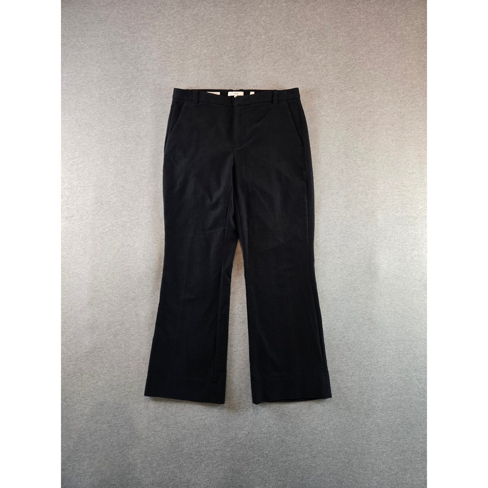 Vince Cotton Stretch Bootcut Trouser Women 8 (32x30) Black Office Italian Fabric